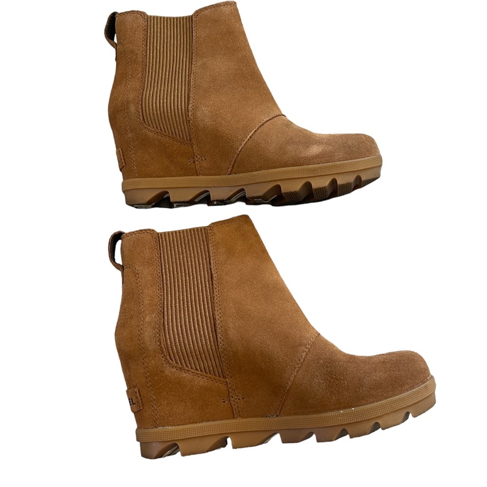 SOREL Women Joan of Arctic Wedge ii Boots Chelsea Brown suede NL3676-242